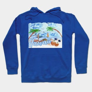 Paradise Island sunset Beach Hawaii Honolulu Hoodie